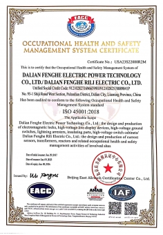 OCCUPATIONAL HEALTH AND SAFETYMANAGEMENT SYSTEM CER